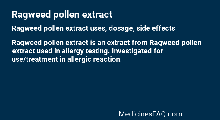 Ragweed pollen extract