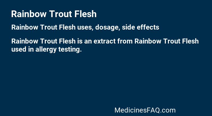 Rainbow Trout Flesh