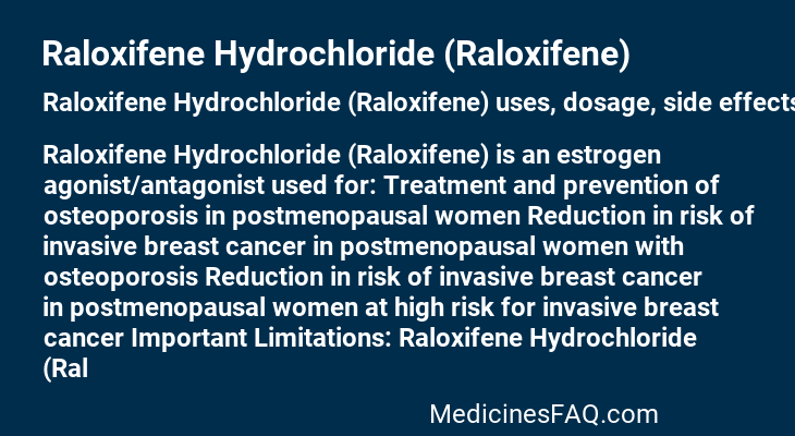 Raloxifene Hydrochloride (Raloxifene)