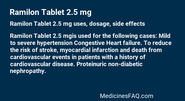 Ramilon Tablet 2.5 mg