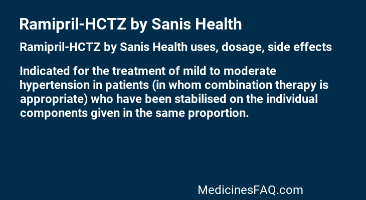 Ramipril-HCTZ by Sanis Health