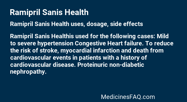Ramipril Sanis Health