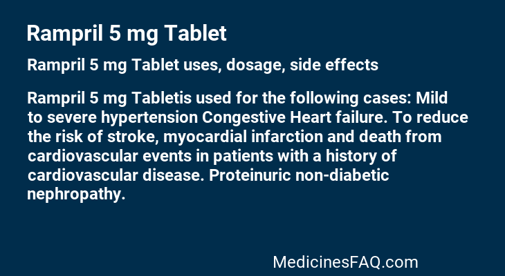 Rampril 5 mg Tablet