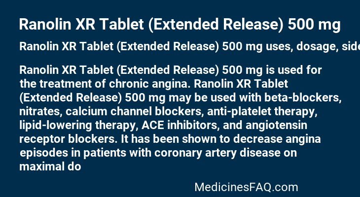 Ranolin XR Tablet (Extended Release) 500 mg