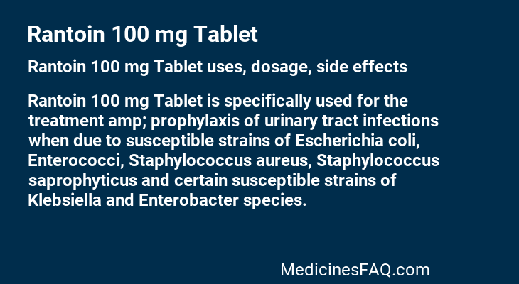 Rantoin 100 mg Tablet