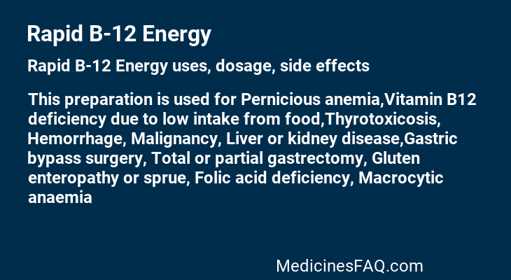 Rapid B-12 Energy