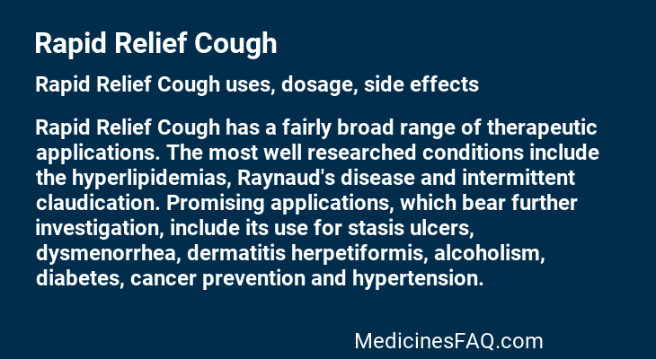 Rapid Relief Cough