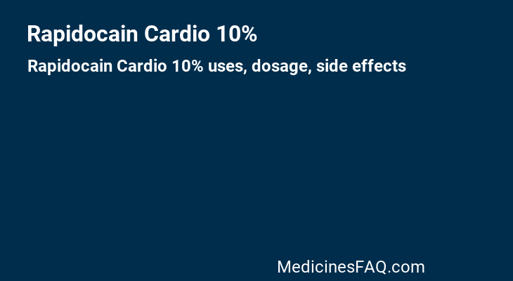 Rapidocain Cardio 10%