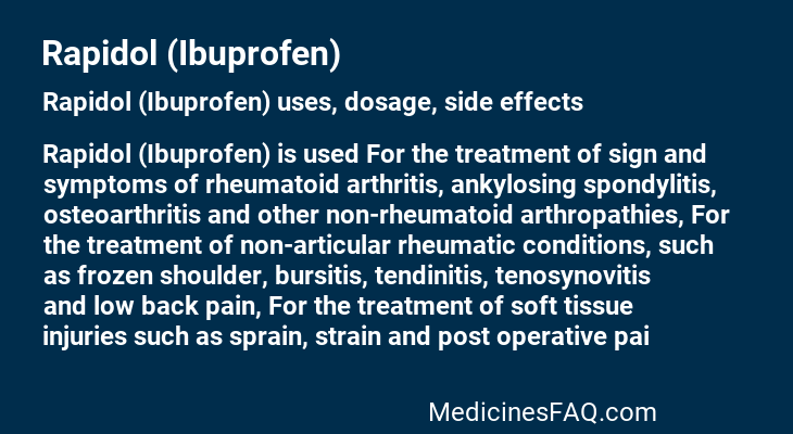 Rapidol (Ibuprofen)
