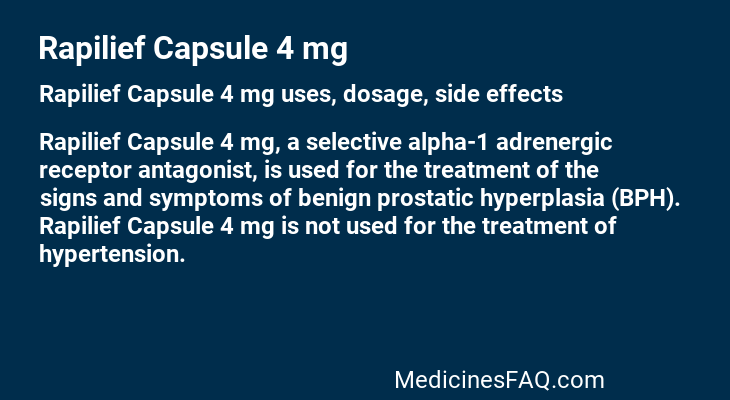 Rapilief Capsule 4 mg