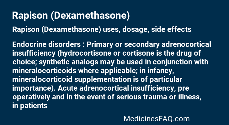 Rapison (Dexamethasone)