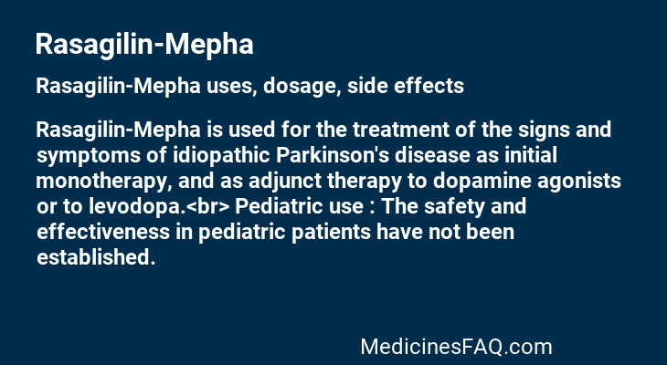 Rasagilin-Mepha