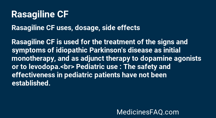 Rasagiline CF