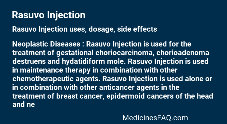 Rasuvo Injection