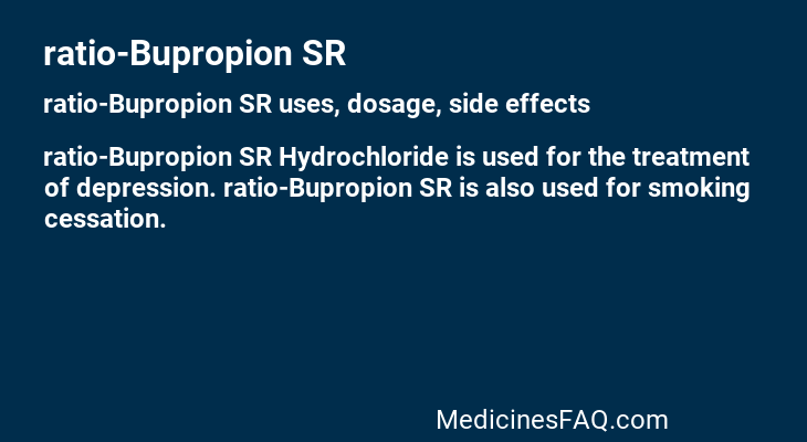 ratio-Bupropion SR