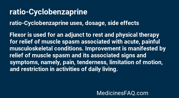 ratio-Cyclobenzaprine