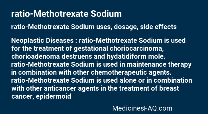 ratio-Methotrexate Sodium