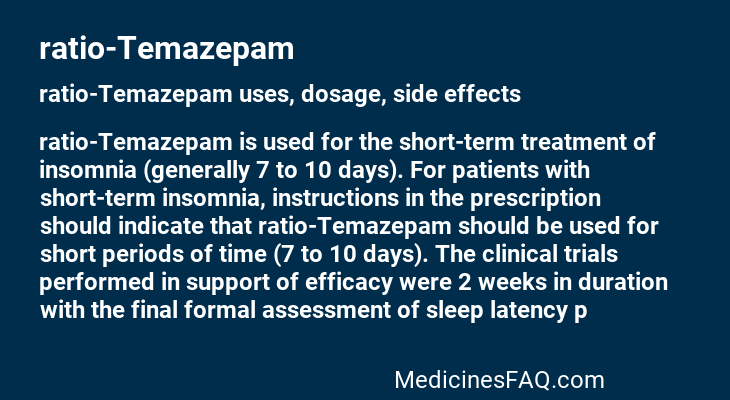 ratio-Temazepam