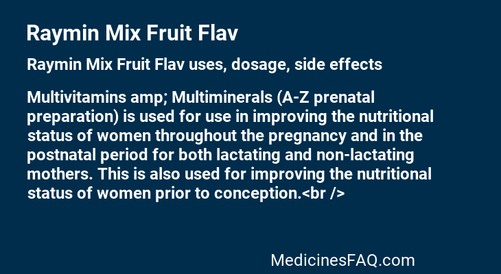 Raymin Mix Fruit Flav
