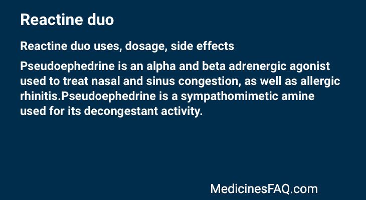 Reactine duo