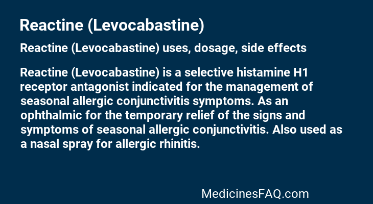 Reactine (Levocabastine)