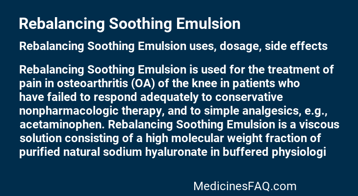 Rebalancing Soothing Emulsion