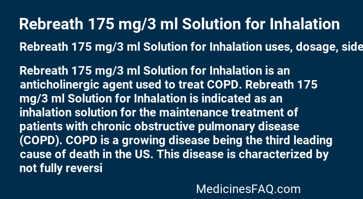 Rebreath 175 mg/3 ml Solution for Inhalation