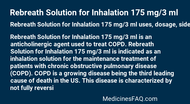 Rebreath Solution for Inhalation 175 mg/3 ml