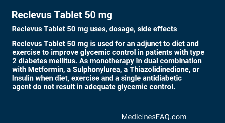 Reclevus Tablet 50 mg