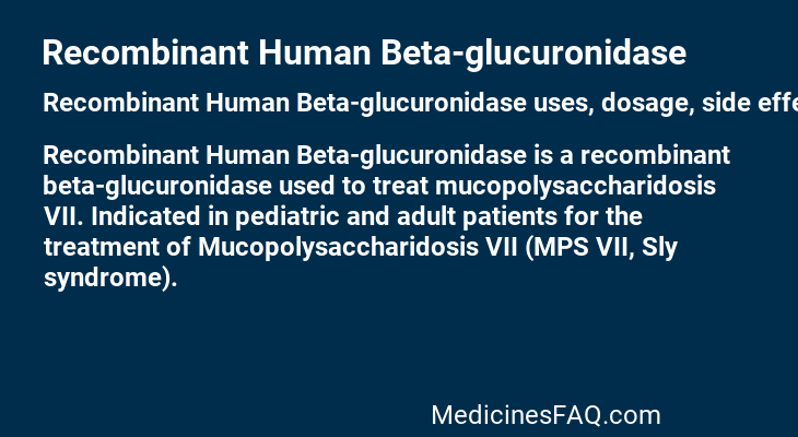 Recombinant Human Beta-glucuronidase