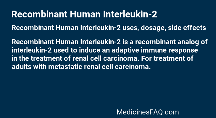 Recombinant Human Interleukin-2