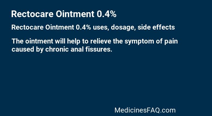 Rectocare Ointment 0.4%