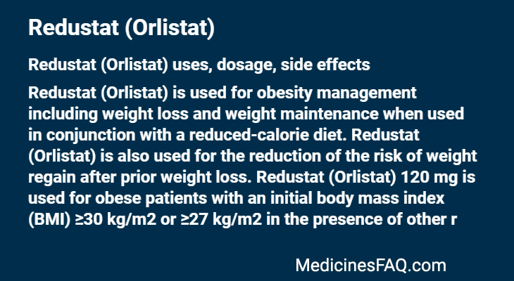 Redustat (Orlistat)