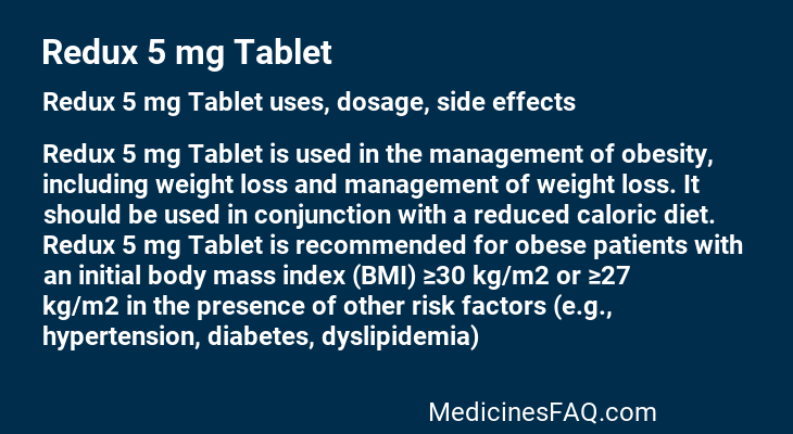 Redux 5 mg Tablet