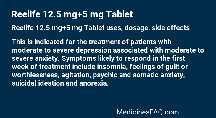 Reelife 12.5 mg+5 mg Tablet