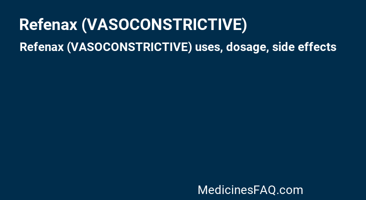 Refenax (VASOCONSTRICTIVE)