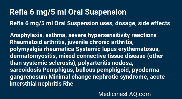 Refla 6 mg/5 ml Oral Suspension