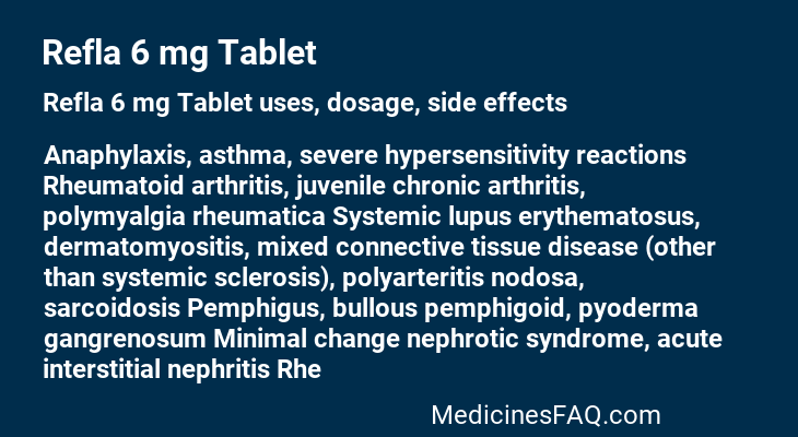 Refla 6 mg Tablet