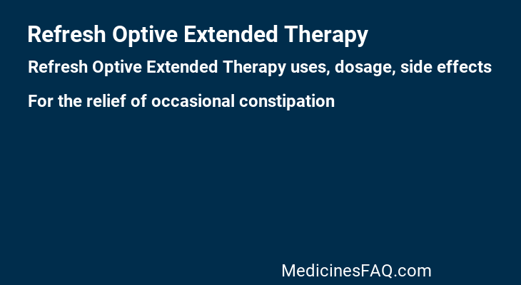 Refresh Optive Extended Therapy
