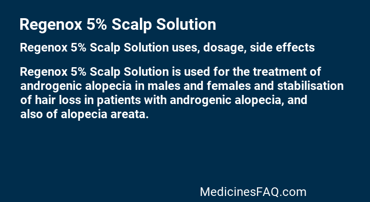 Regenox 5% Scalp Solution