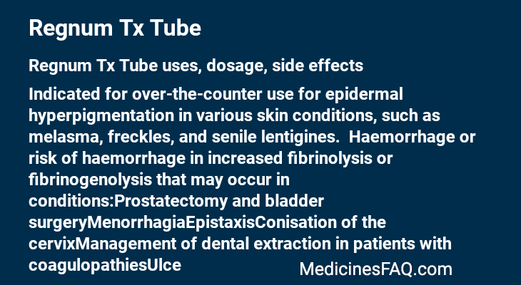 Regnum Tx Tube