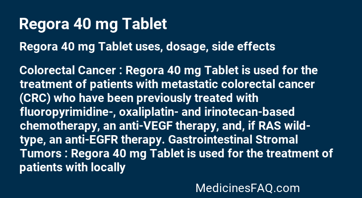 Regora 40 mg Tablet