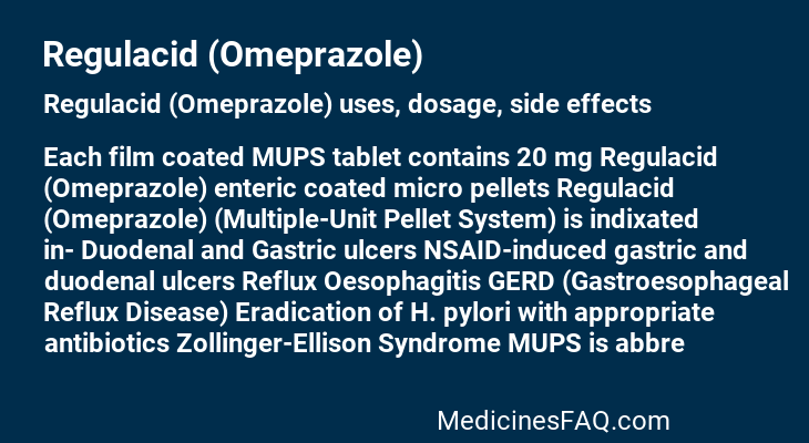 Regulacid (Omeprazole)