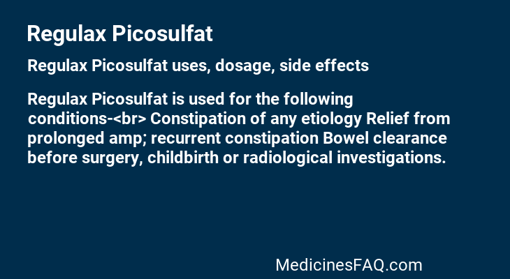 Regulax Picosulfat