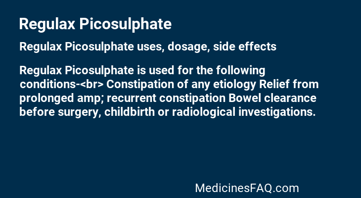 Regulax Picosulphate