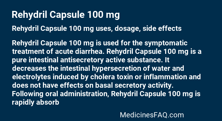 Rehydril Capsule 100 mg