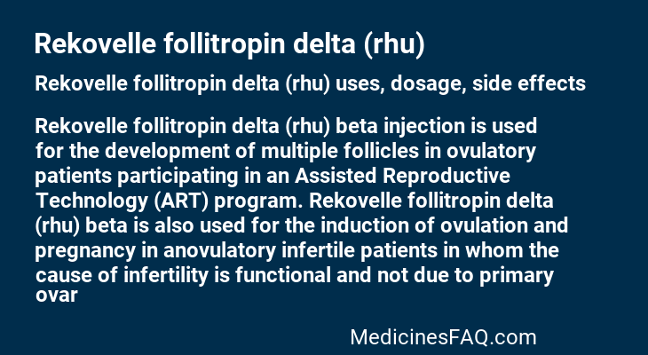 Rekovelle follitropin delta (rhu)