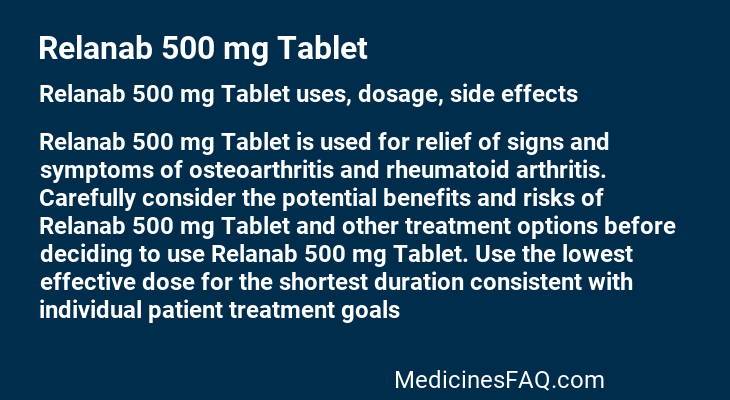 Relanab 500 mg Tablet