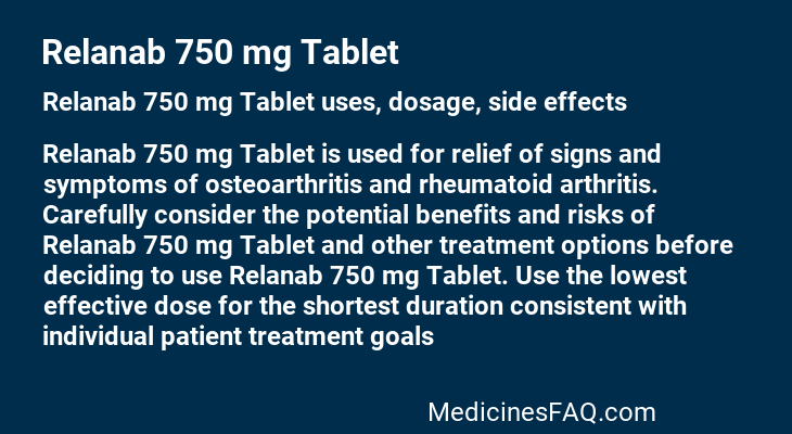 Relanab 750 mg Tablet