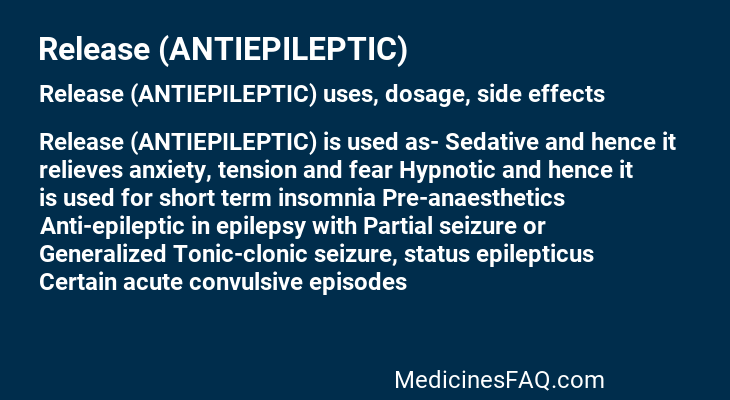 Release (ANTIEPILEPTIC)